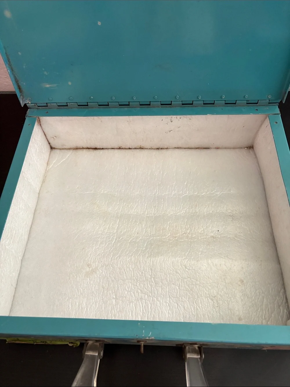 Vintage Metal Storage Box Stickers Clear Handle